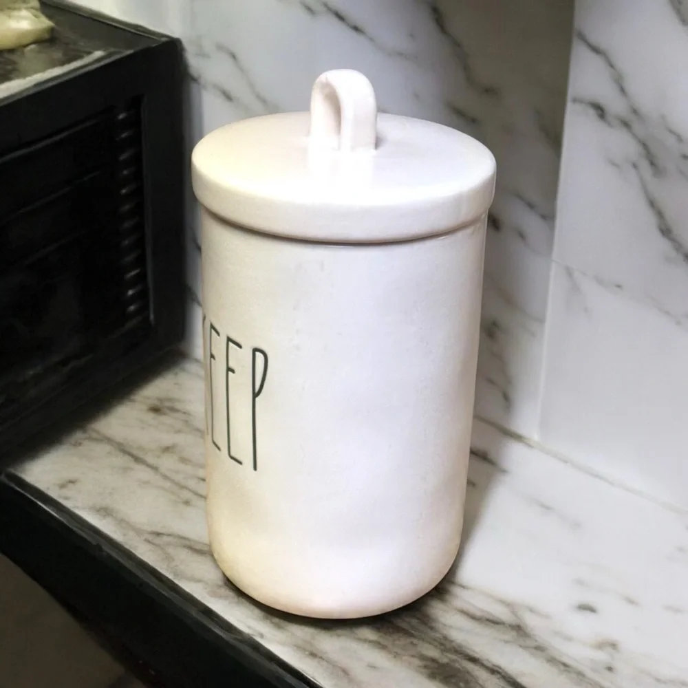 Rae Dunn Tall KEEP Storage Canister Lid That Seals Mint Condition Collectible
